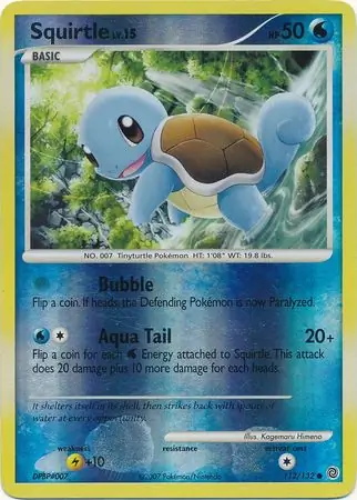 Squirtle Reverse Holo 112 Normal
