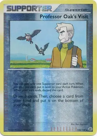 Professor Oak's Visit Reverse Holo 122 Normal