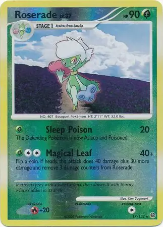 Roserade Reverse Holo 17 Normal