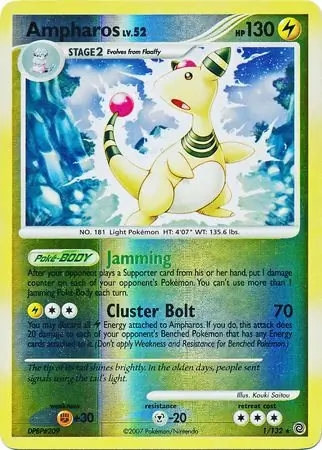 Ampharos Reverse Holo 1 Normal