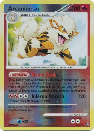 Arcanine Reverse Holo 22 Normal