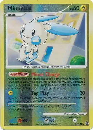 Minun Reverse Holo 32 Normal