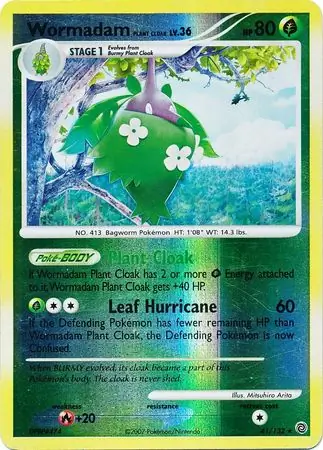 Wormadam Plant Cloak Reverse Holo 41 Normal
