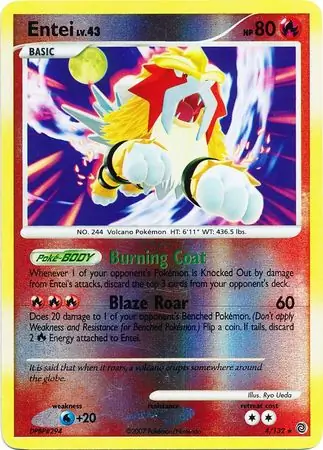 Entei Reverse Holo 4 Normal