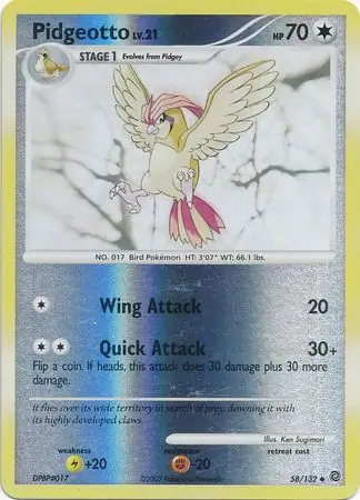 Pidgeotto Reverse Holo 58 Normal