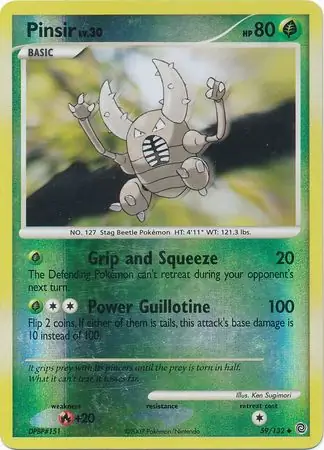 Pinsir Reverse Holo 59 Normal
