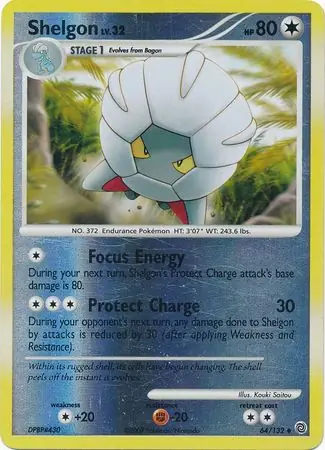 Shelgon Reverse Holo 64 Normal