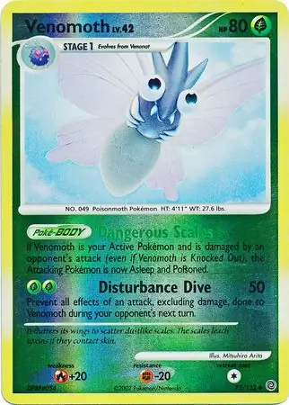 Venomoth Reverse Holo 73 Normal