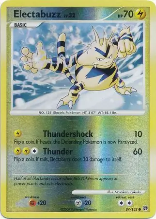 Electabuzz Reverse Holo 87