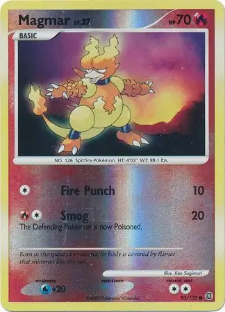 Magmar Reverse Holo 93 Normal