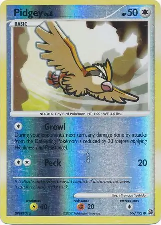 Pidgey Reverse Holo 99 Normal