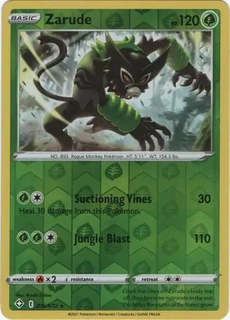 Zarude Reverse Holo 016