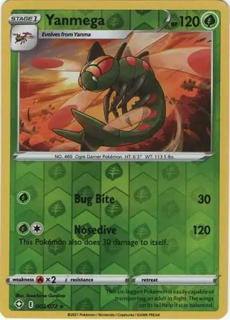 Yanmega Reverse Holo 002