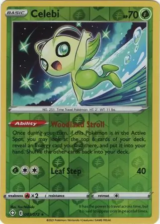 Celebi Reverse Holo 003 Normal