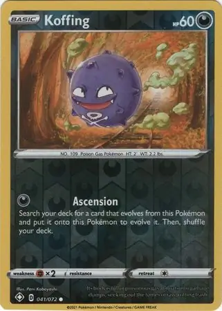 Koffing Reverse Holo 041 Normal