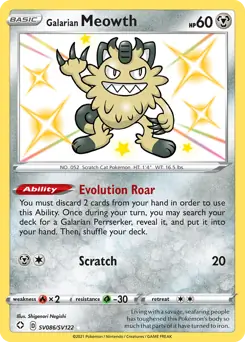 Galarian Meowth SV086