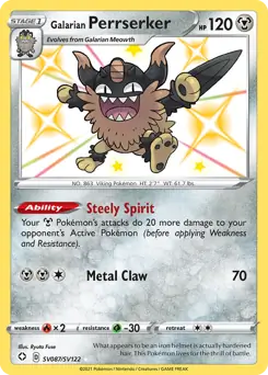 Galarian Perrserker SV087 Normal