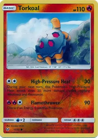 Torkoal Reverse Holo 11 Normal