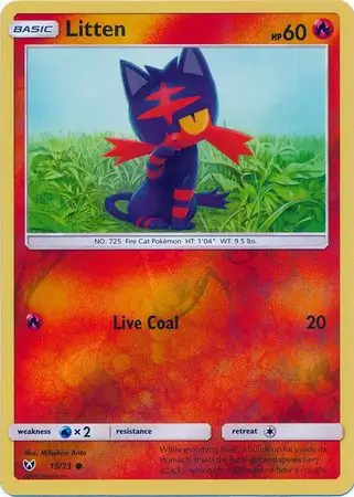 Litten Reverse Holo 15 Normal