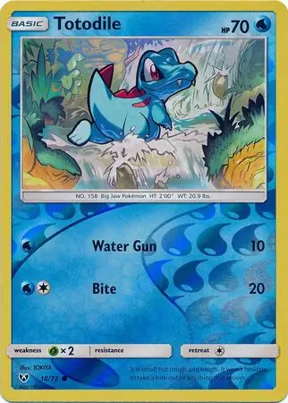Totodile Reverse Holo 18 Normal