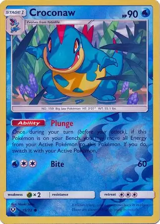 Croconaw Reverse Holo 19 Normal