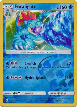Feraligatr Reverse Holo 20 Normal