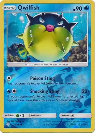 Qwilfish Reverse Holo 21 Normal