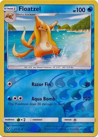 Floatzel Reverse Holo 23 Normal