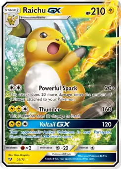 Raichu GX 29 Normal