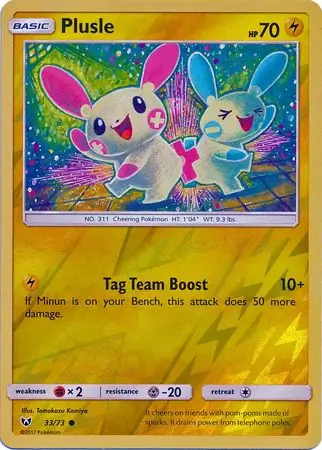 Plusle Reverse Holo 33 Normal