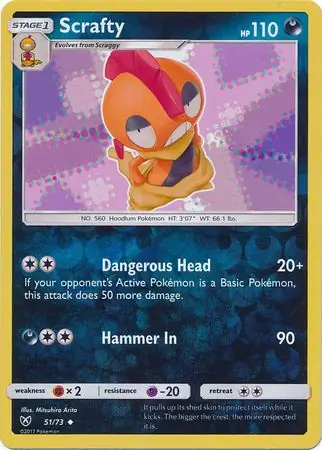 Scrafty Reverse Holo 51 Normal