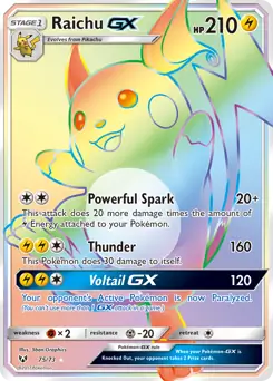 Raichu GX Secret 75 Normal