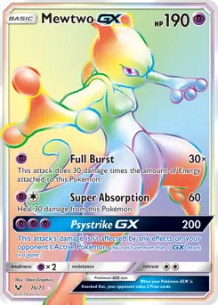 Mewtwo GX Secret 76