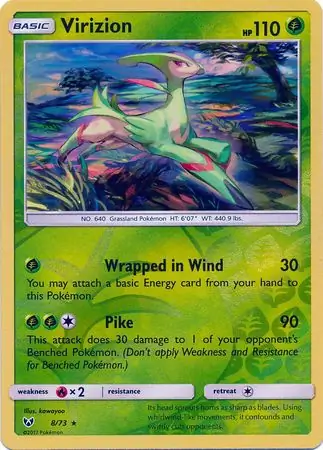 Virizion Reverse Holo 8 Normal