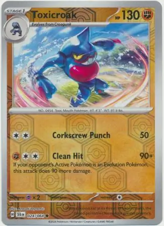 Toxicroak Reverse Holo 024 Normal