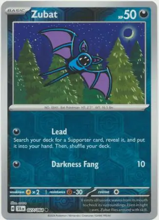 Zubat Reverse Holo 027 Normal