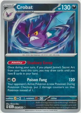 Crobat Reverse Holo 029 Normal