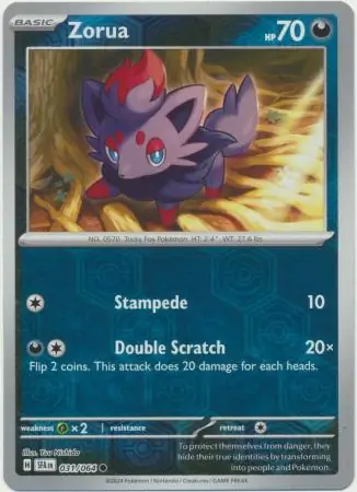 Zorua Reverse Holo 031 Normal