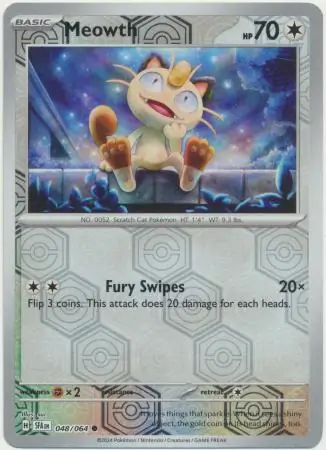 Meowth Reverse Holo 048