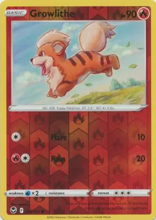 Growlithe Reverse Holo 019