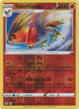 Talonflame Reverse Holo 029 Normal