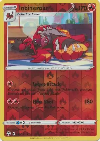 Incineroar Reverse Holo 032 Normal