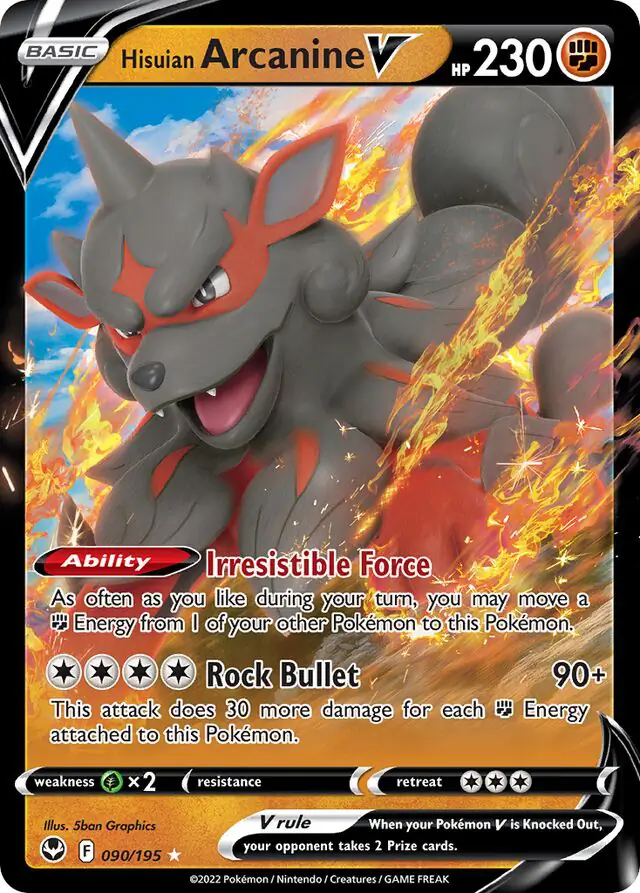 Hisuian Arcanine V 090 Normal