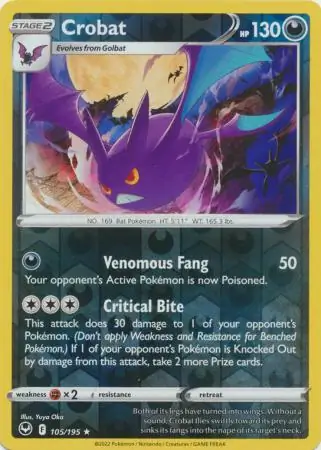 Crobat Reverse Holo 105 Normal