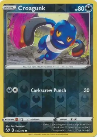 Croagunk Reverse Holo 109