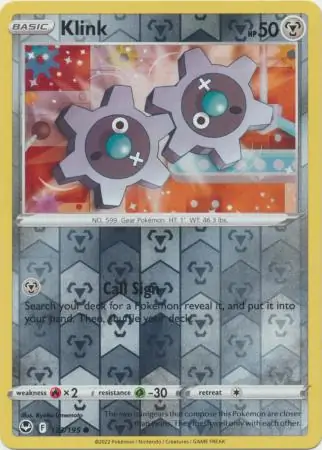 Klink Reverse Holo 123 Normal