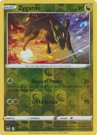 Zygarde Reverse Holo 134 Normal