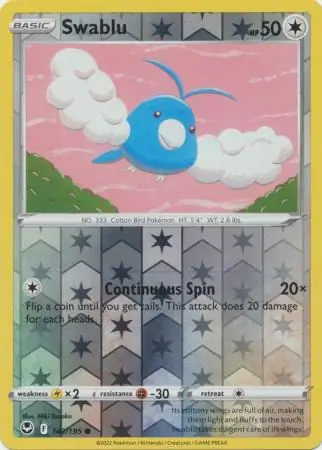 Swablu Reverse Holo 142 Normal