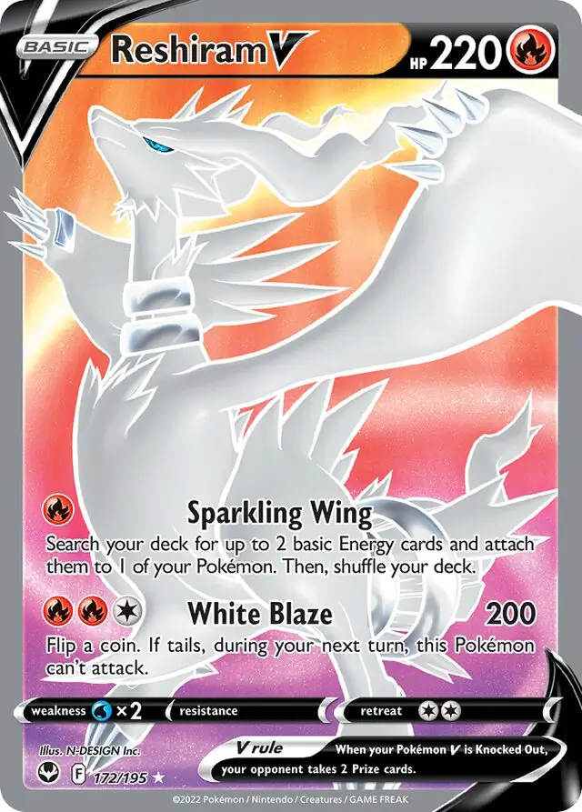 Reshiram V 172 Normal