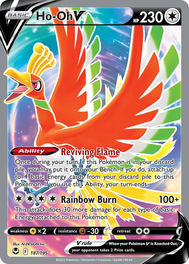 Ho-Oh V 187 Normal